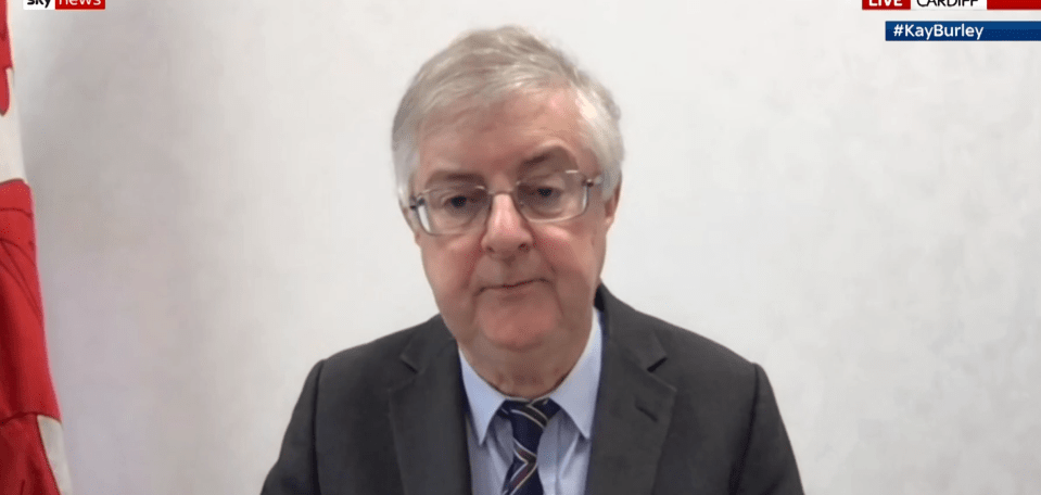 The Welsh First Minister demanded people in high-risk areas should not be allowed to travel into Wales