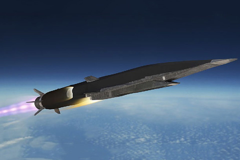 Artist impression of the Zircon missile. The US is also working on hypersonic missile technology