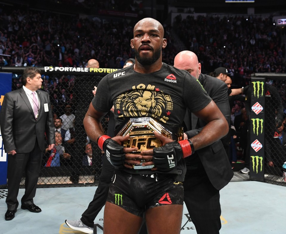 Jones vacated the UFC light-heavyweight title 