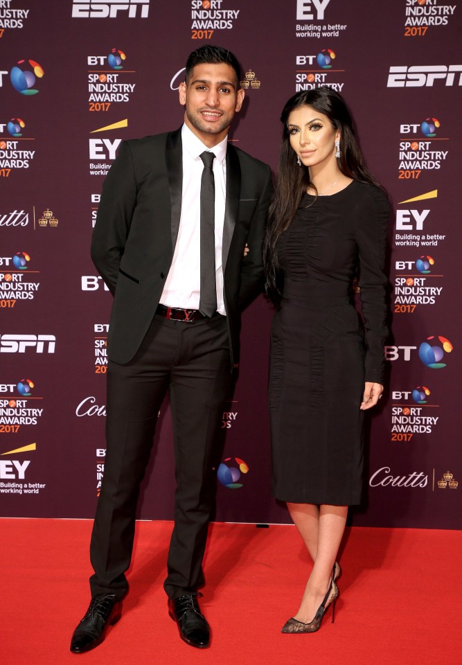 Police are investigating whether a man was behaving aggressively at Amir Khan's family home
