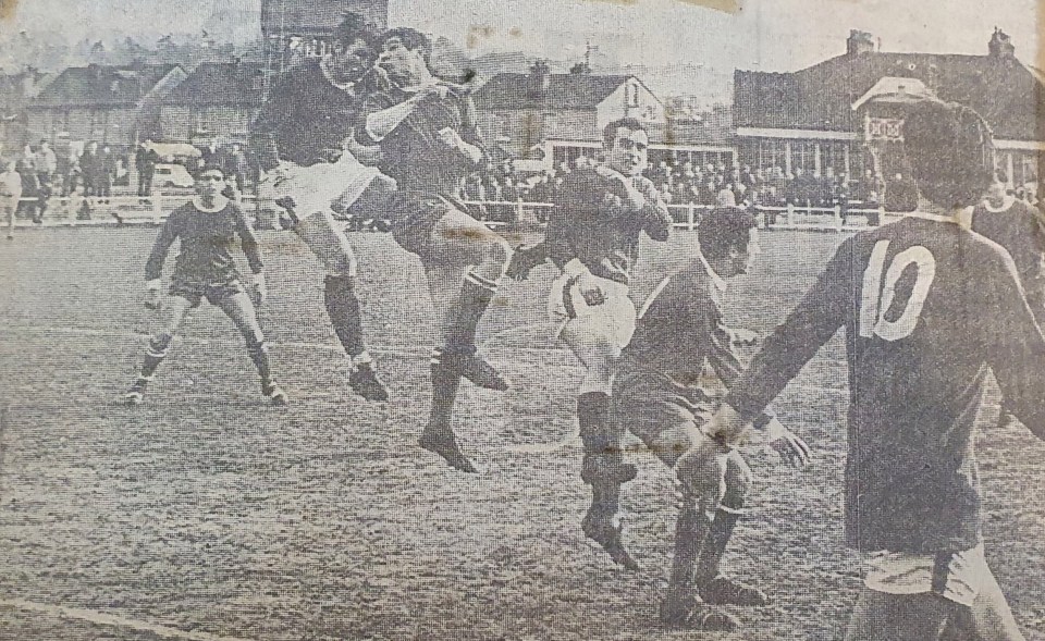 Malcolm Macdonald, third from left, in action for Tonbridge against Bexley