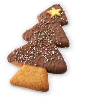 How cute is this Christmas tree biscuit?