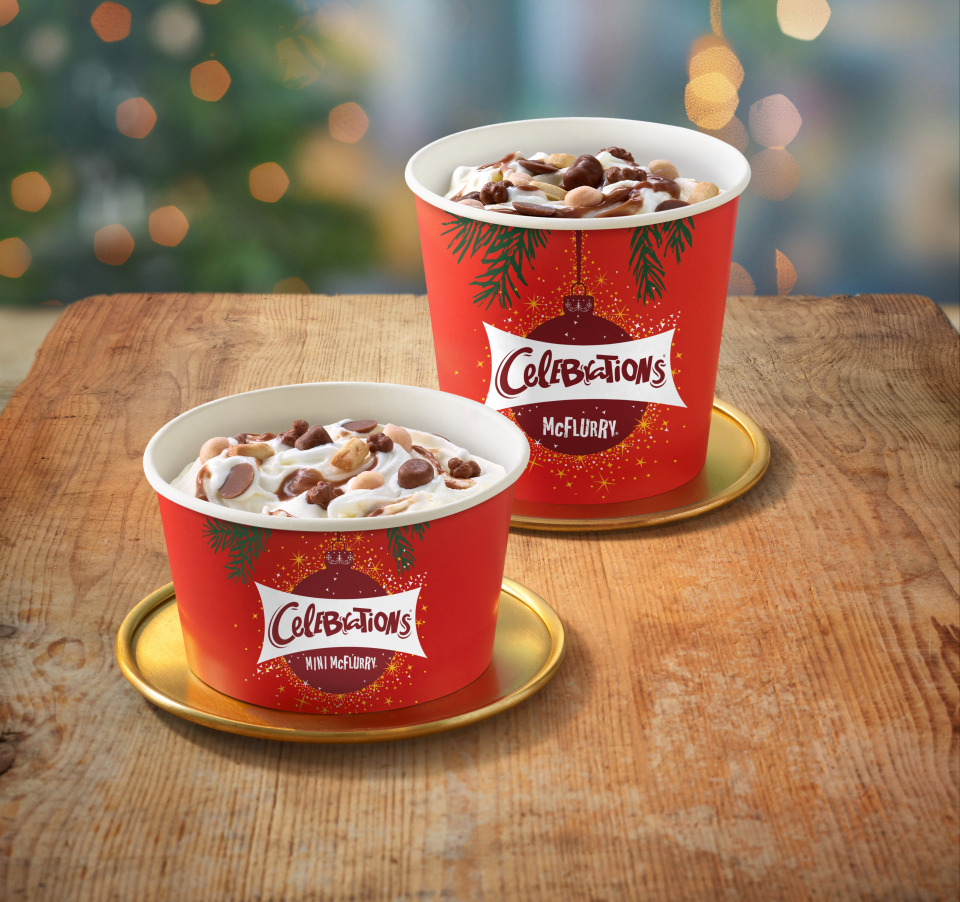 There's a new Celebrations McFlurry being launched at McDonald's