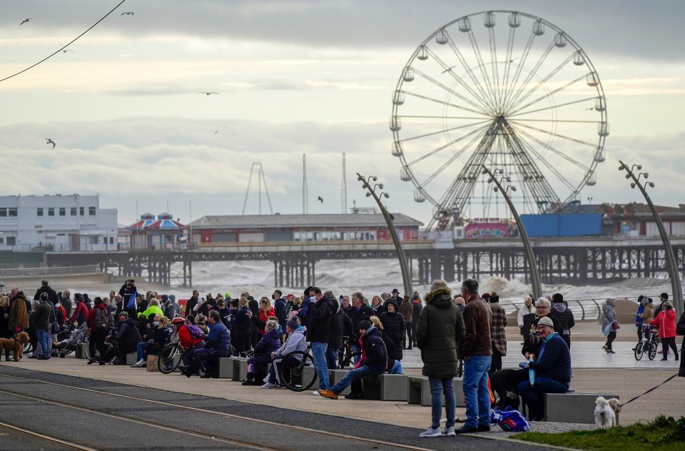 Mourners lined the streets in Blackpool for Bobby Ball