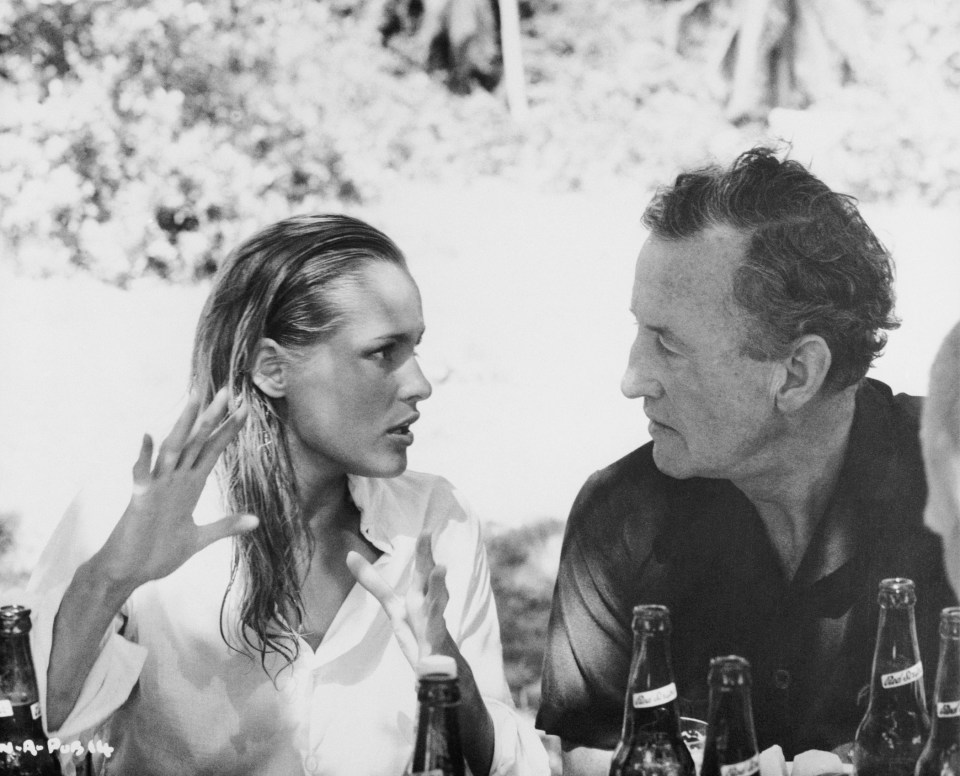A young Ursula chats with Bond author Ian Fleming