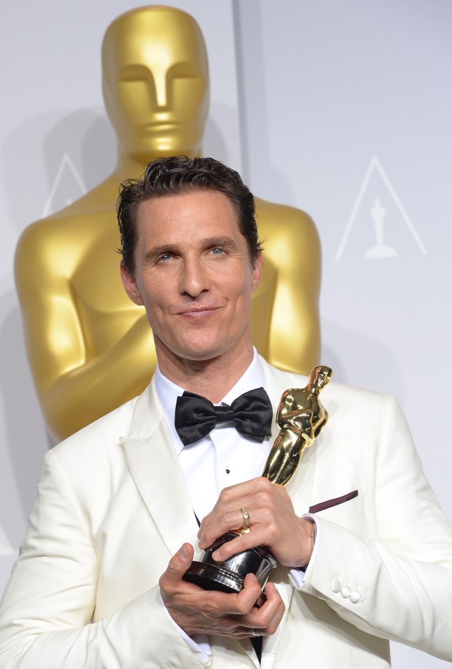 McConaughey won an Oscar for Dallas Buyers Club in 2014