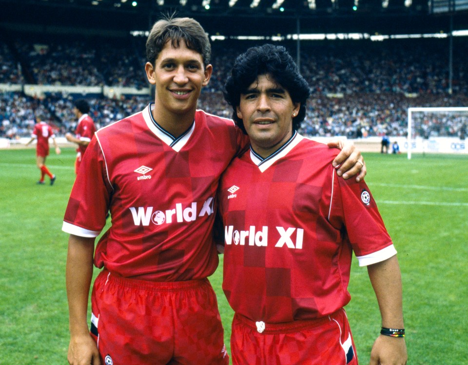 Gary Lineker was among his ex-England rivals to lead the tributes