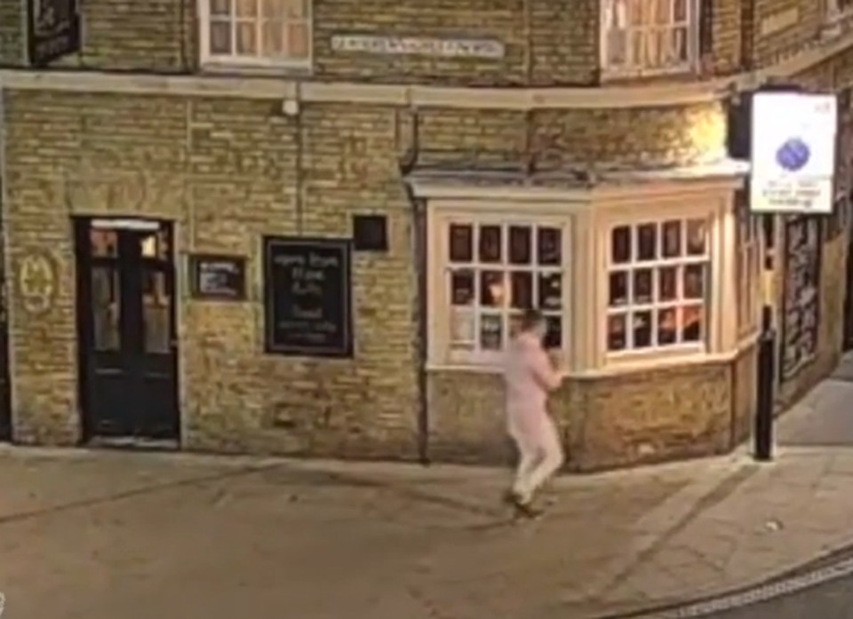 One of the last CCTV images of Corrie McKeague shows him walking in the town at 3.20am