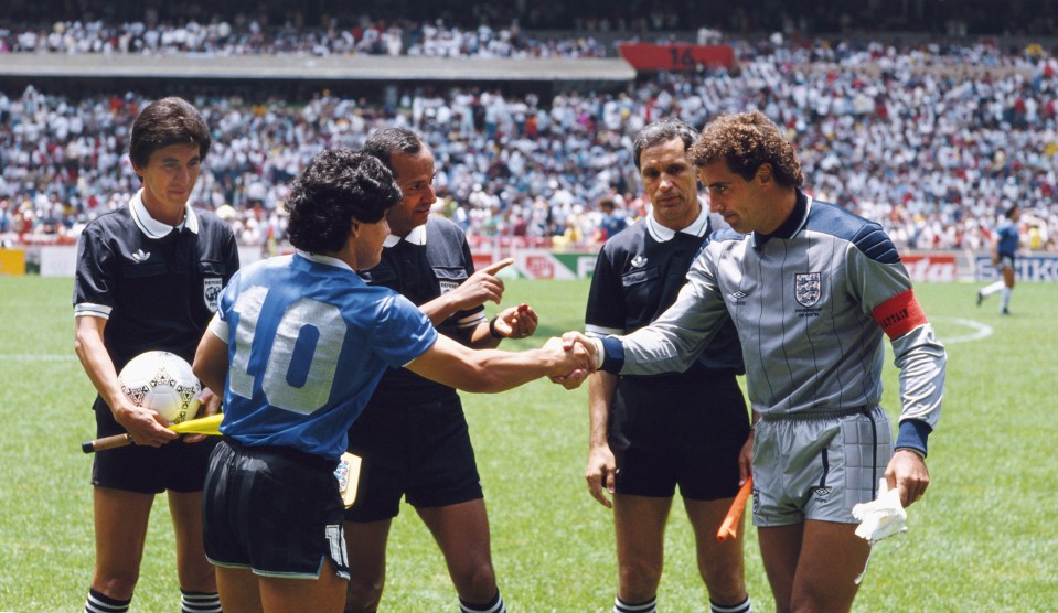 In the 1986 World Cup quarter-final he famously punched the ball past Peter Shilton