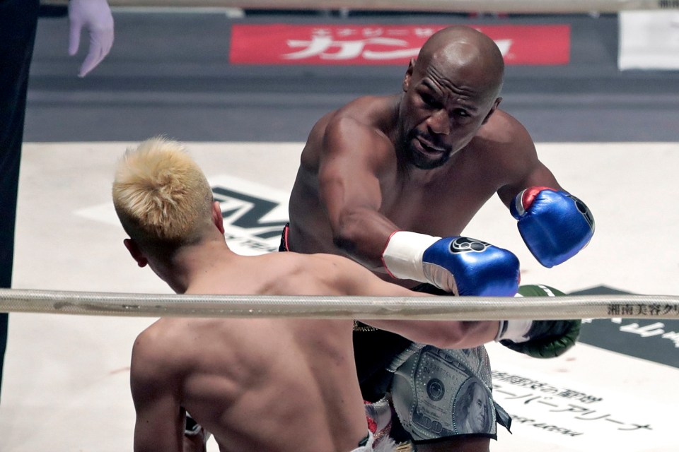 Floyd Mayweather beat Tenshin Nasukawa in 2018 