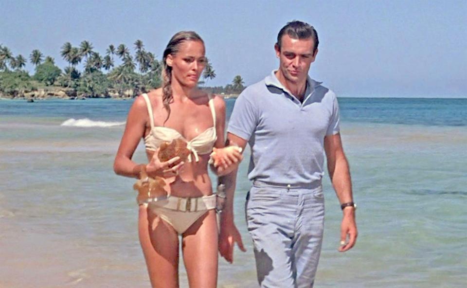 Bond girl Ursula Andress hailed 'adorable' Sir Sean Connery as she remembered their iconic beach scene in 1962's Dr No