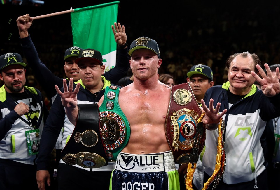 Canelo Alvarez is a four-weight world champion 