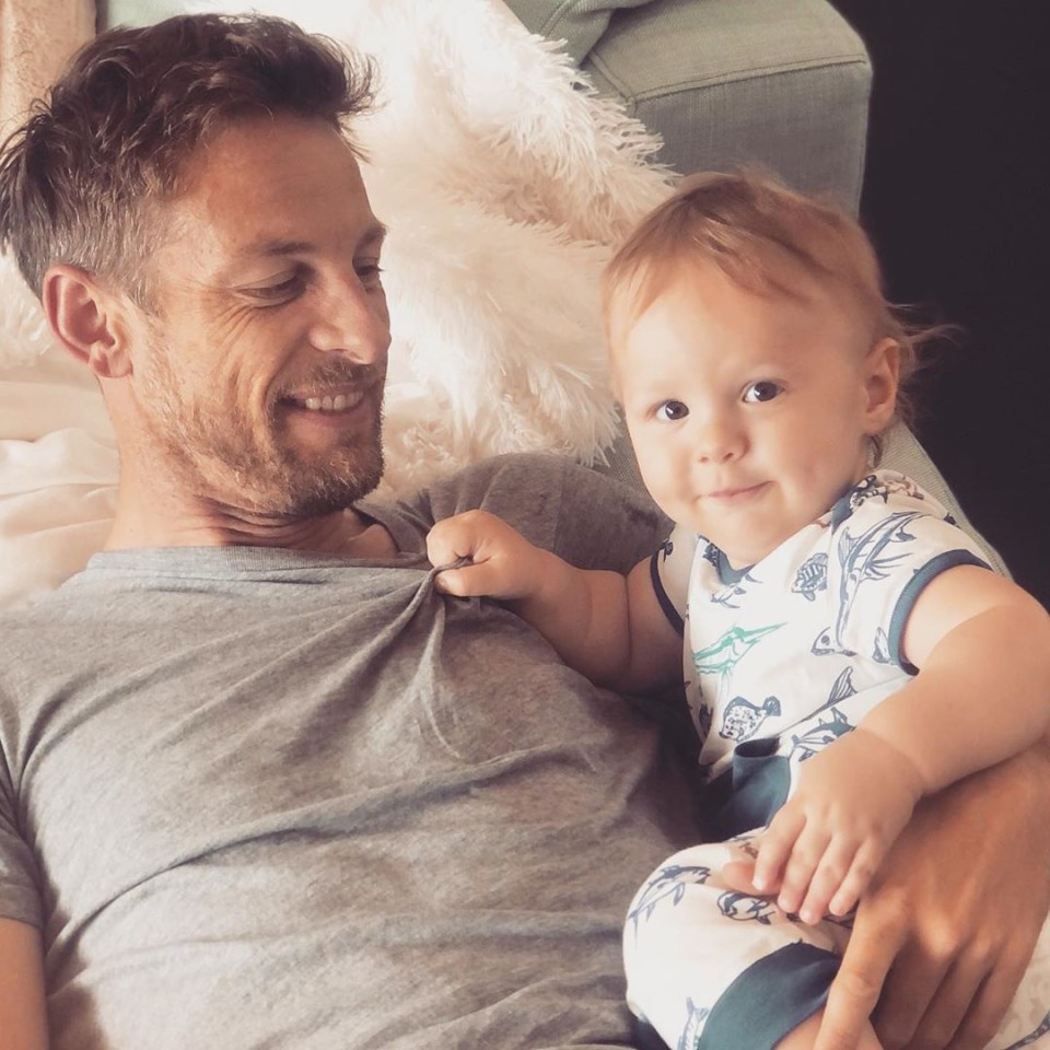 Jenson Button's son Hendrix was rushed to hospital after having a seizure