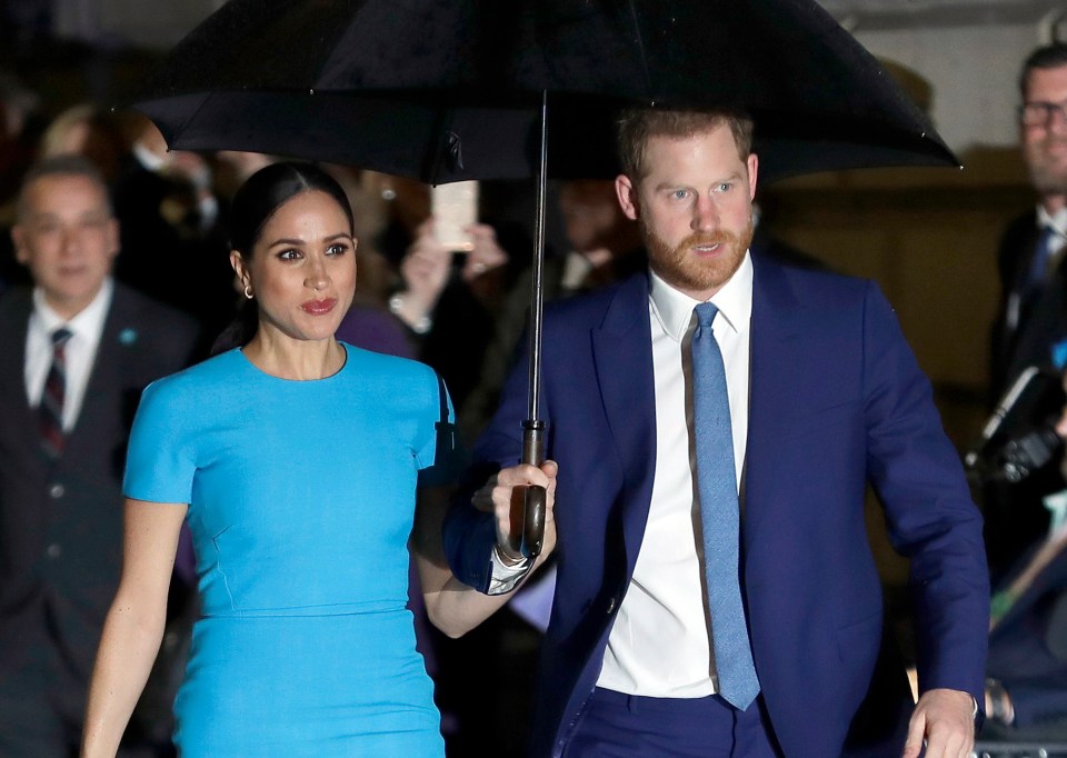 Meghan and Harry are seen at one of their last engagements