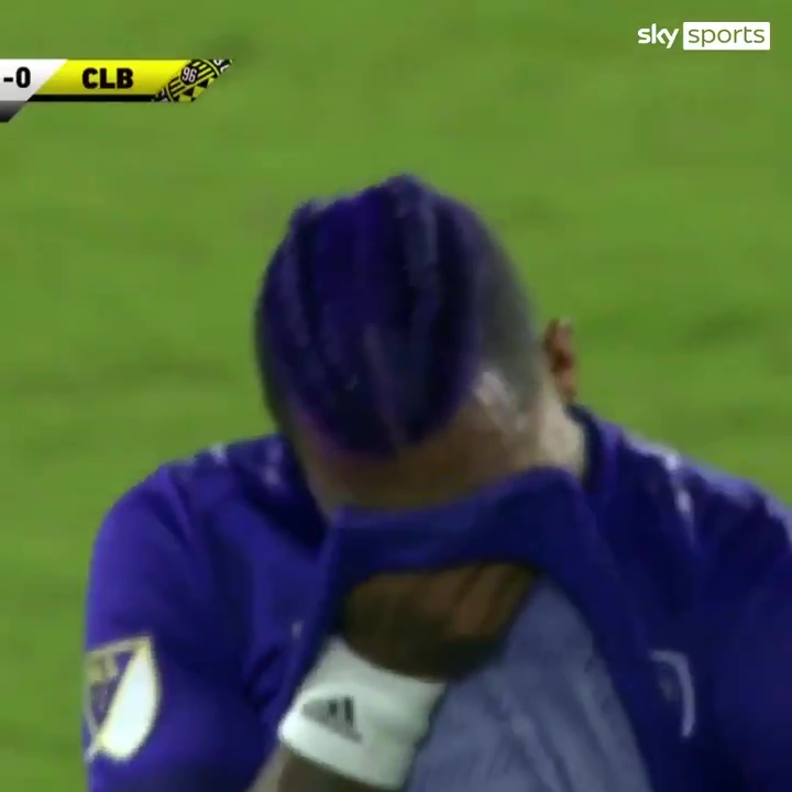 Nani mops up the tears with his shirt as he slopes off the pitch