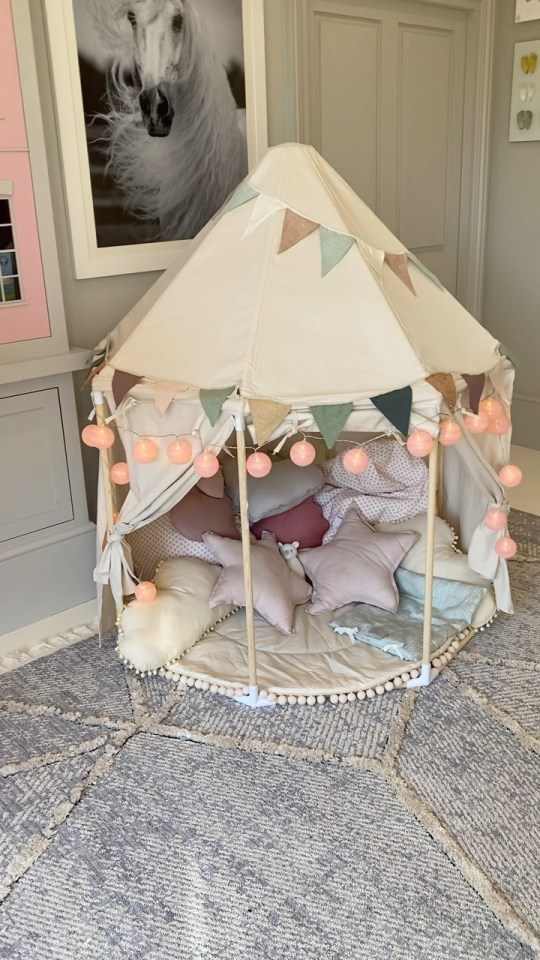 The TeePee looks very cosy 