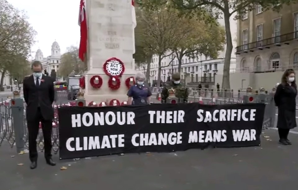 Scenes from the Cenotaph of Remembrance Sunday