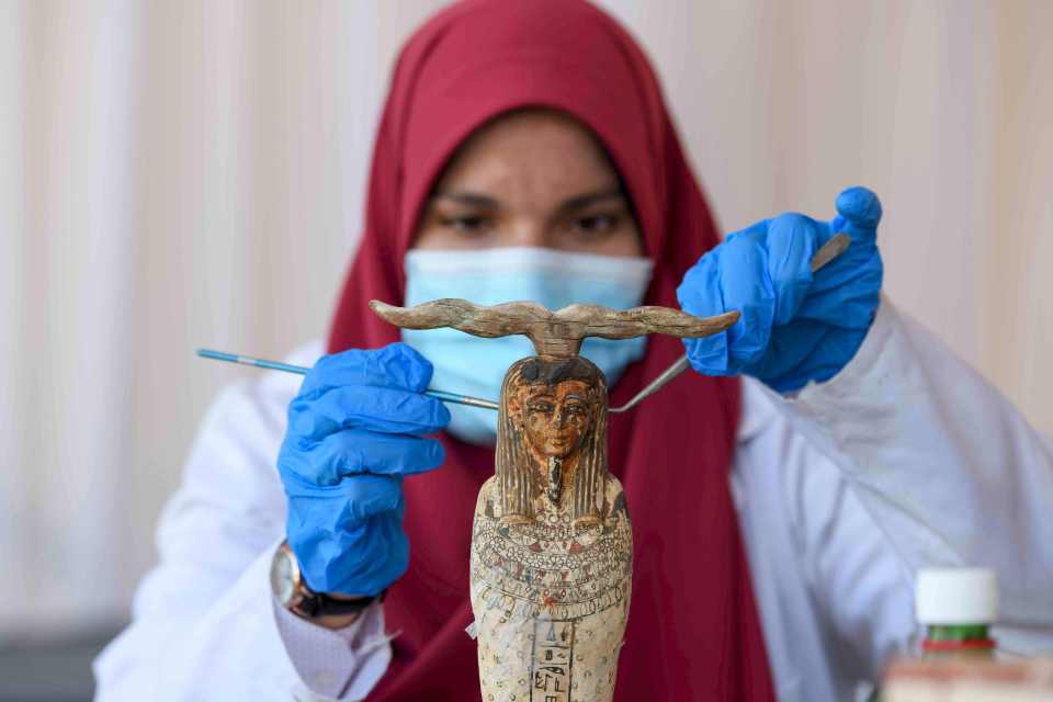 Around 40 statues were also found