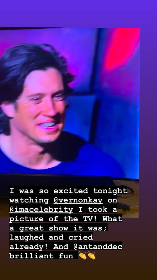 Tess told fans on Instagram that she had 'laughed and cried already'