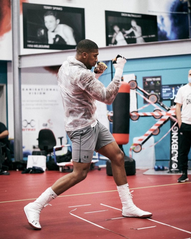 AJ is preparing for his fight against Kubrat Pulev in December