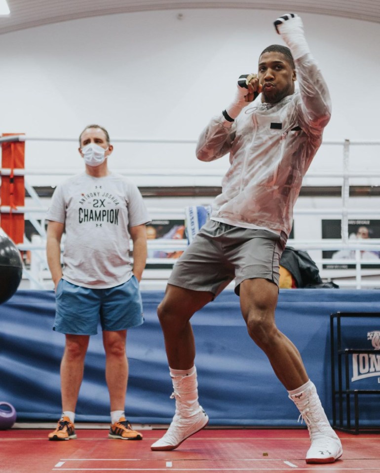 Joshua is put through his paces in training