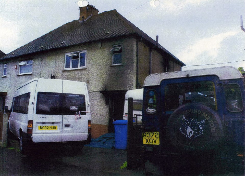 The house in Derby where the tragedy took place