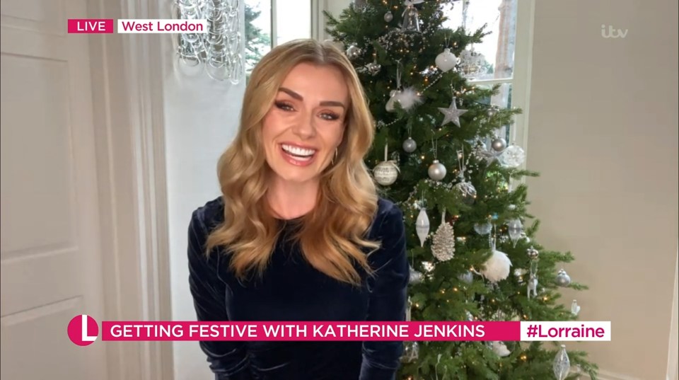 Opera singer Katherine Jenkins has worked with her crush, Bill Nighy, on her Christmas Spectacular movie 
