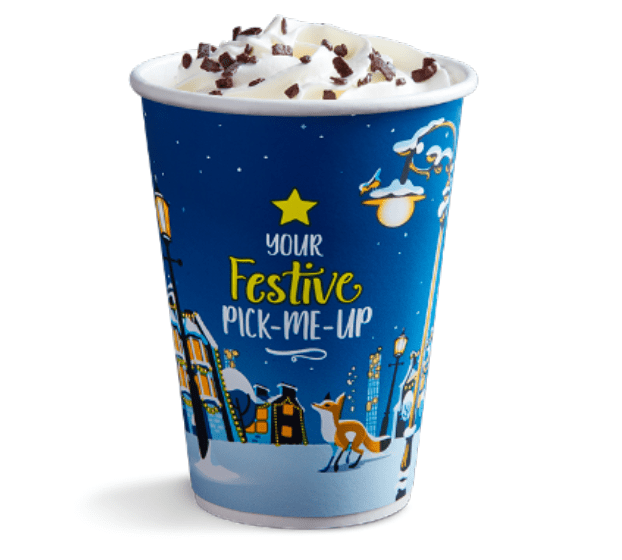 Sip on a mint hot chocolate from Greggs this Christmas