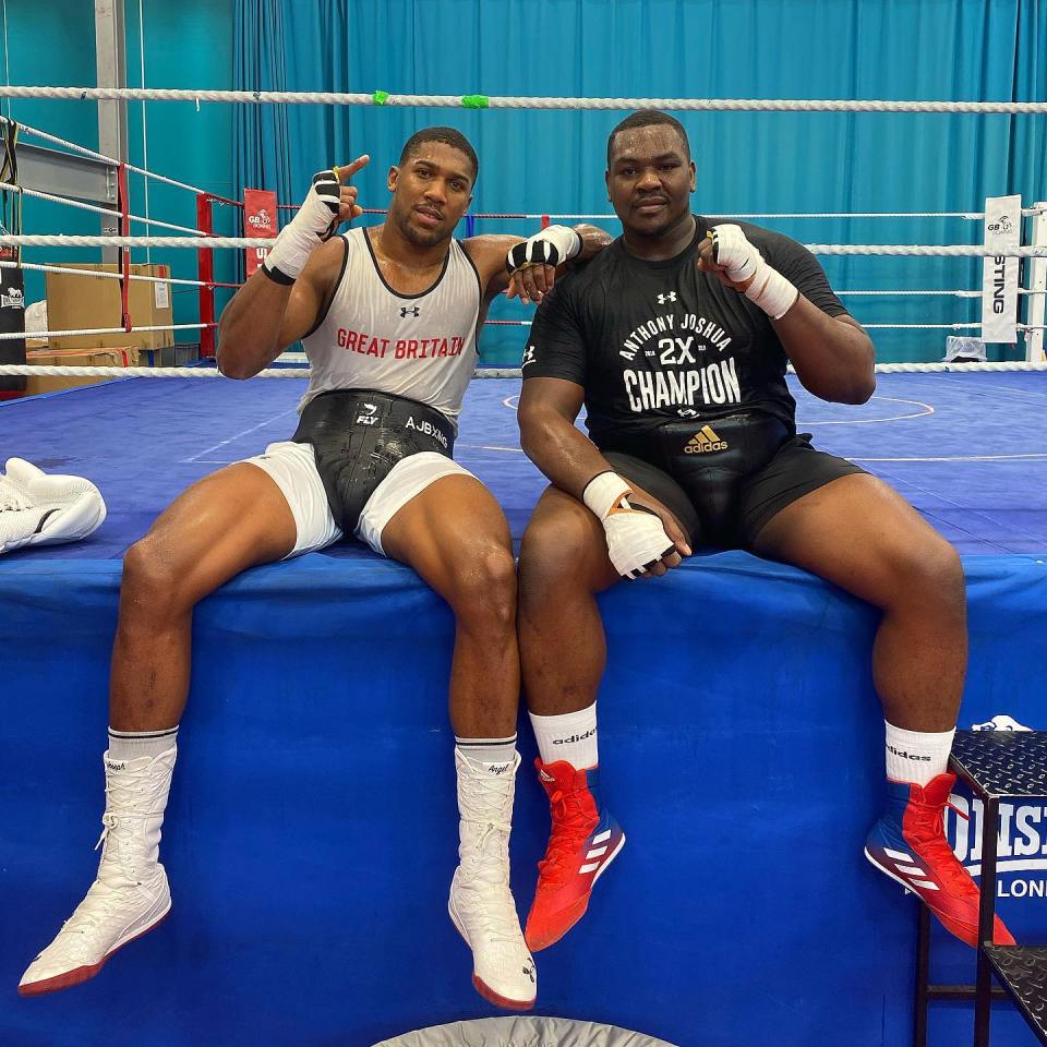 One of Joshua's coaches provided amateur Hosea Stewart for sparring 