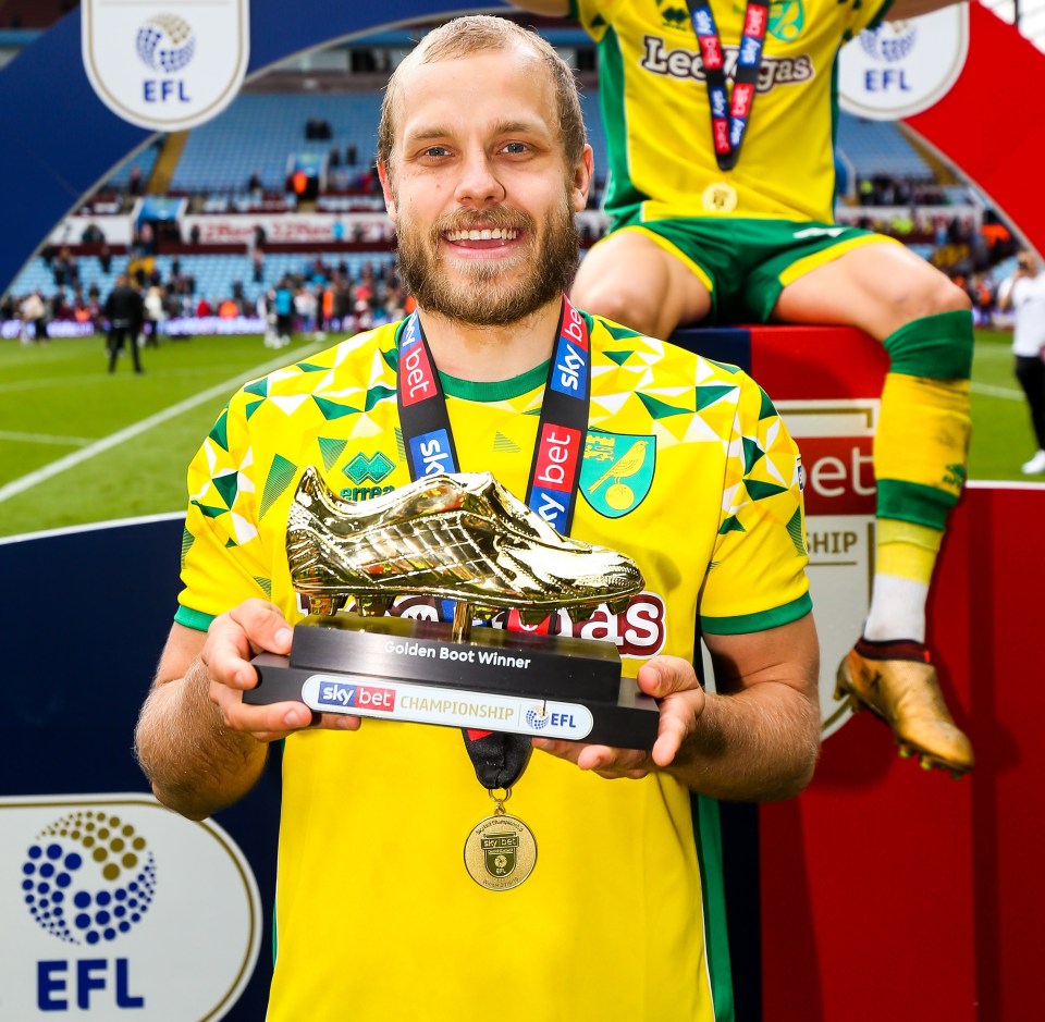 Pukki won the Golden Boot for his 29 goals during Norwich's 2018-19 season