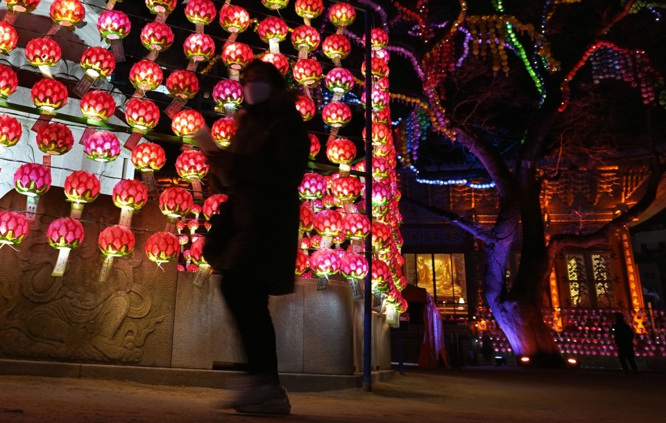 Buddhists in Seoul, South Korea usually go to Jogyesa Buddhist temple for an annual bell-ringing ceremony but due to Covid-19 restrictions this was cancelled 