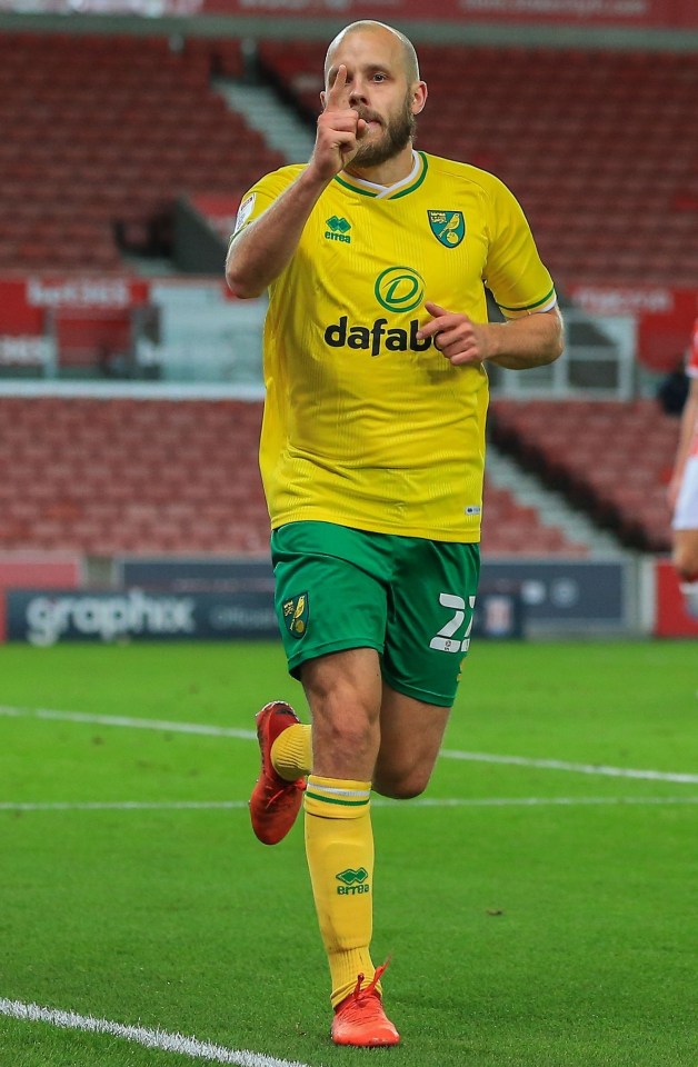 Pukki celebrates scoring at Stoke and is on form again after a tough 2020