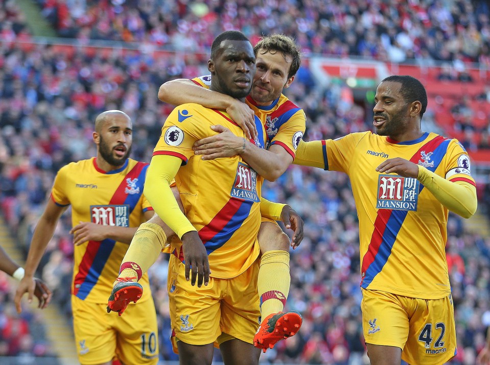 Christian Benteke scored both goals against his former side in the comeback victory
