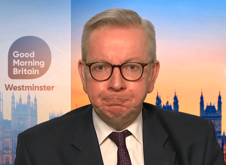 Michael Gove furiously rowed with Piers Morgan over the Government's coronavirus response on Good Morning Britain