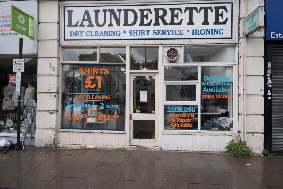 This is the launderette Joshua regularly visits in North London
