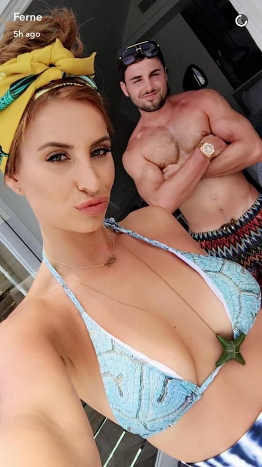 Ferne with Sunday's father Arthur Collins