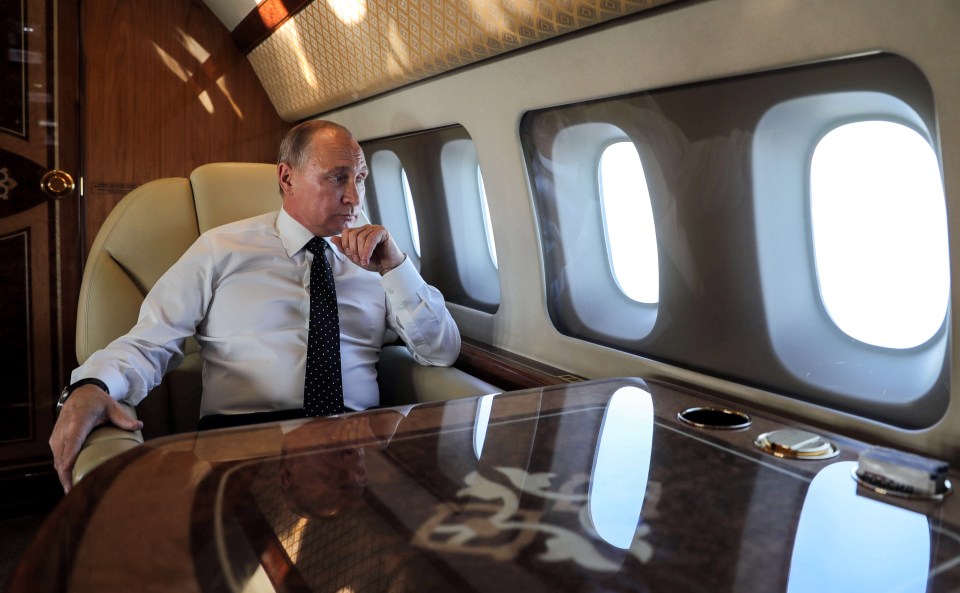 It's been claimed Putin has a fleet of private jets