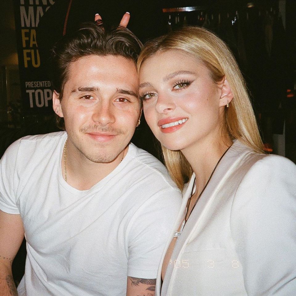 The cute couple had been dating for eight months before Brooklyn popped the question