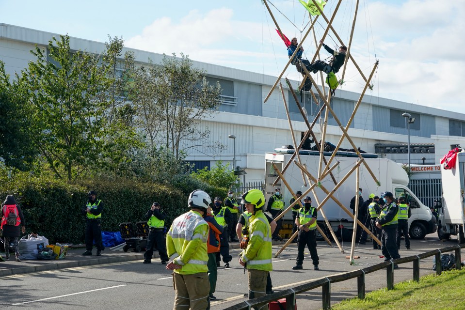 Extinction Rebellion protestors blockaded news printers earlier this year