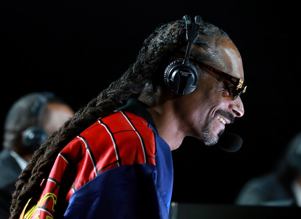Snoop Dogg excelled at boxing commentary in Los Angeles on Saturday