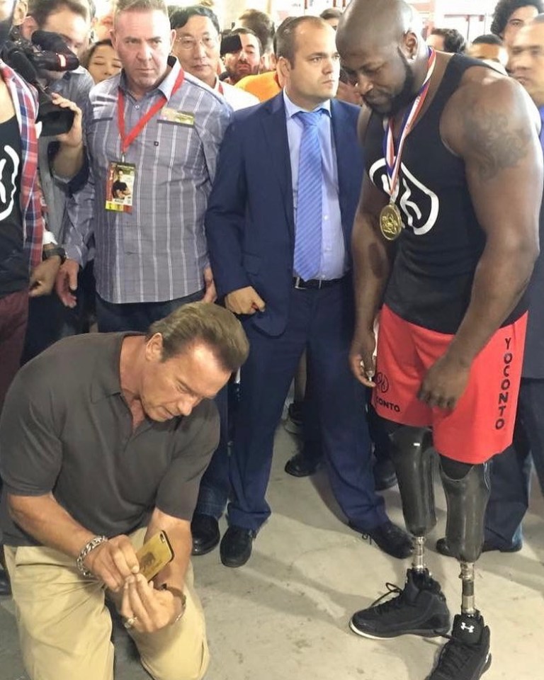 Arnold Schwarzenegger was blown away by his incredible physique