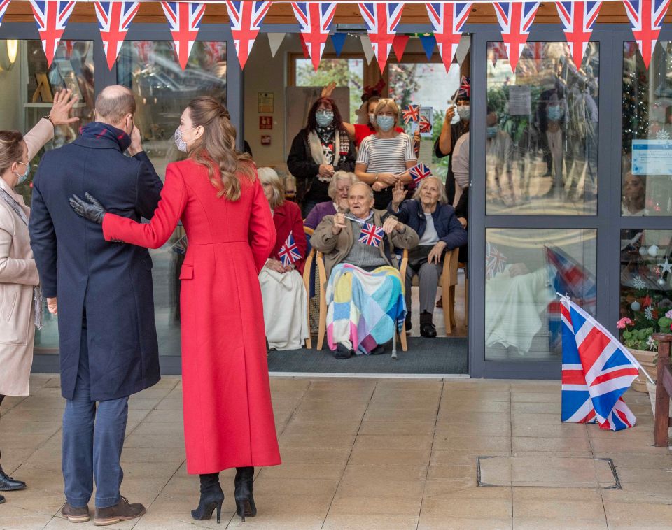 The Duke and Duchess met staff and residents during a visit to Cleeve Court Residential Care, in a three-day tour across the country 