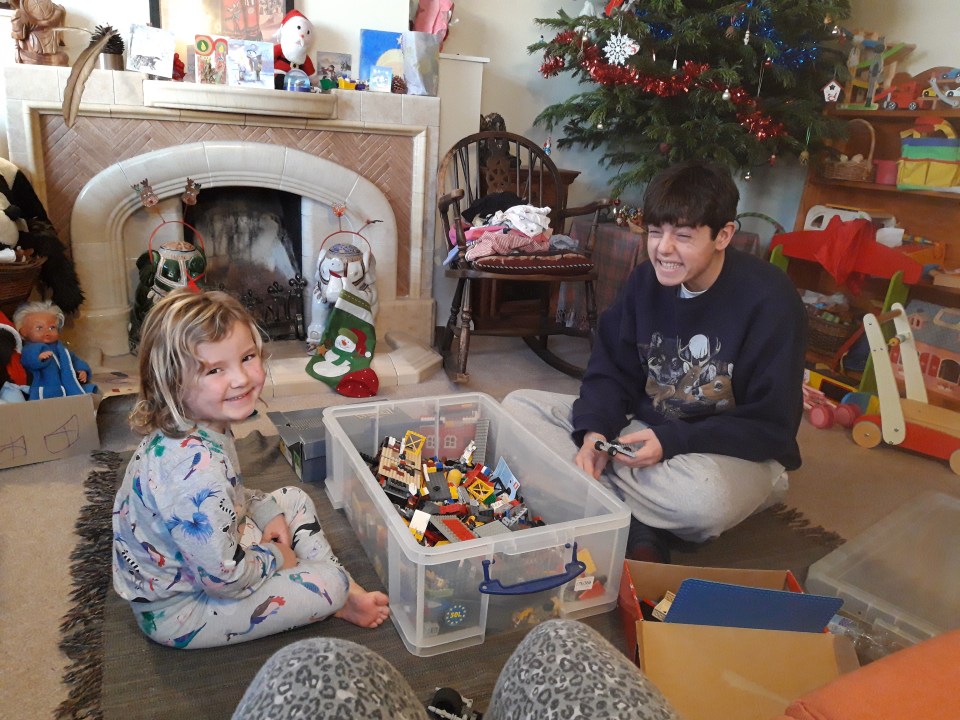 Stella says Christmas morning would usually see her wake up with both her kids to open presents