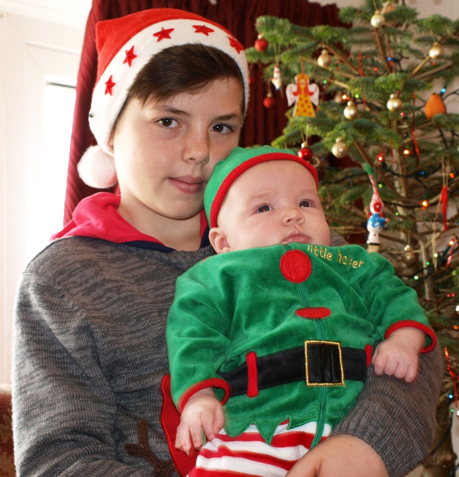 This year, Stella had to choose a Christmas tree without her son