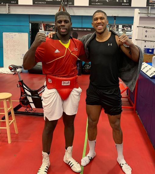 German Peter Kadiru pictured with Joshua 