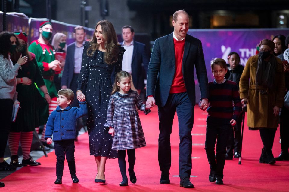 The family looked radiant as they walked the red carpet 