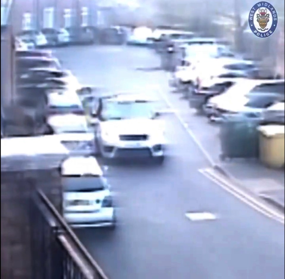 Grealish's 4x4 hit the van, a £30,000 Mercedes and a wall