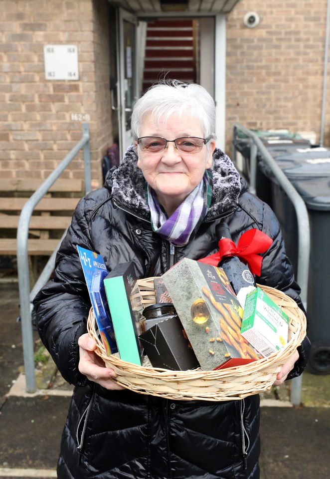 The great-grandma said the kind-hearted volunteers who have been doing her shopping have provided a 'lifeline'