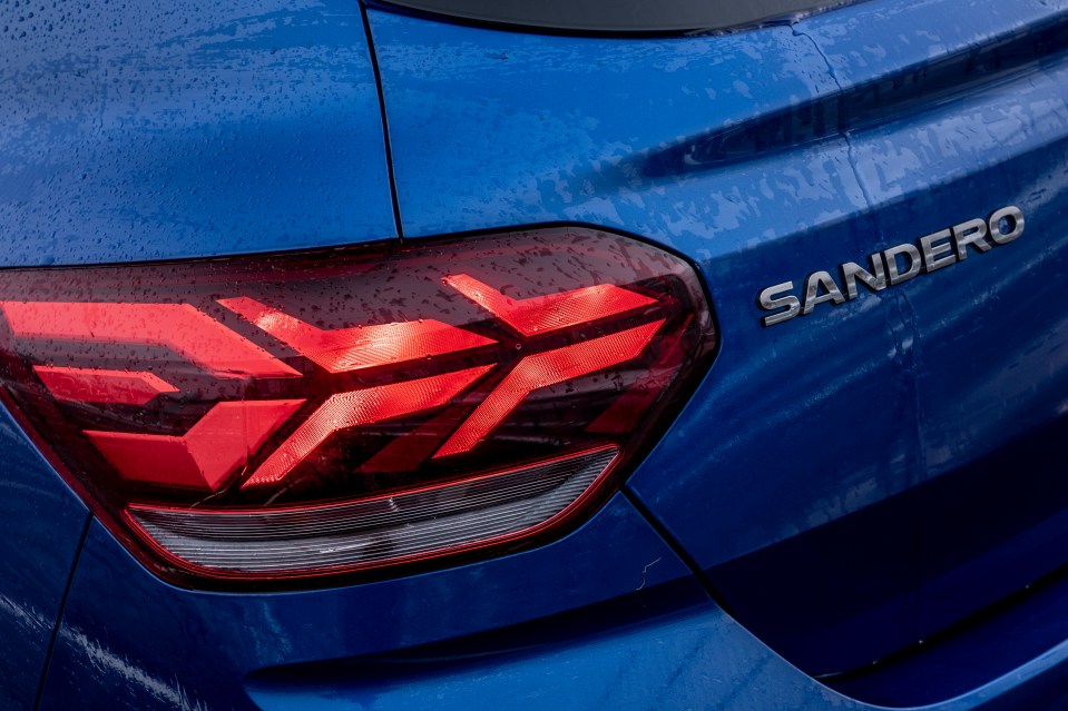 The Sandero has slick looking Lamborghini lights