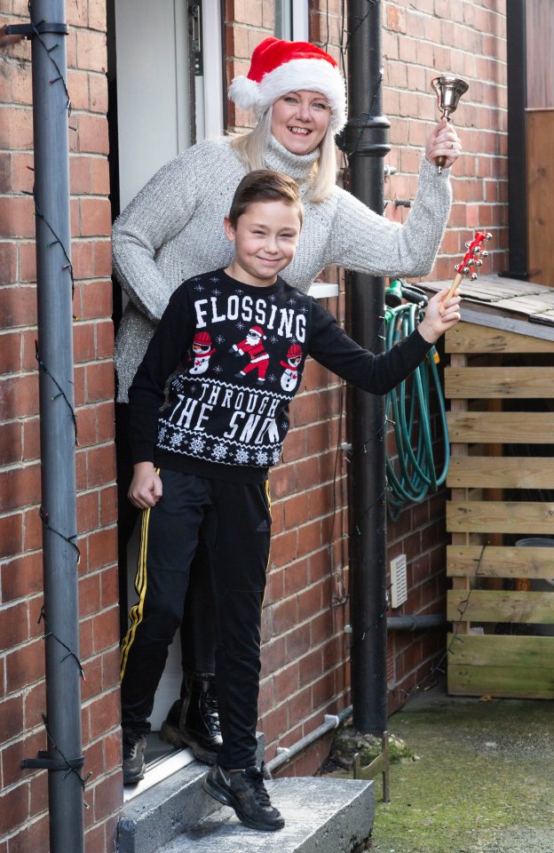Mary's idea has gone viral, with 443,000 people set to join in (pictured with son Dexter)